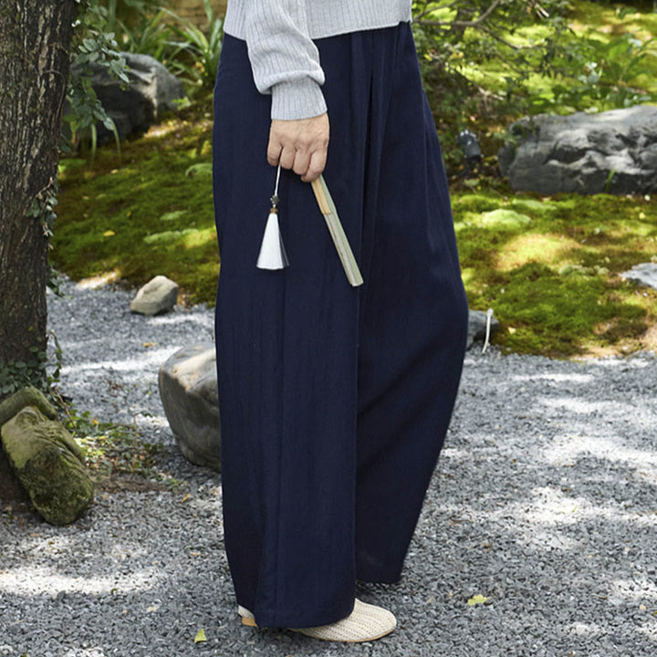 Pantalon femme uni longueur cheville avec poches Buddha Stones pour personnes âgées - image 24