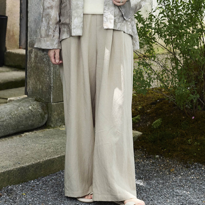 Pantalon femme uni longueur cheville avec poches Buddha Stones pour personnes âgées - image 2