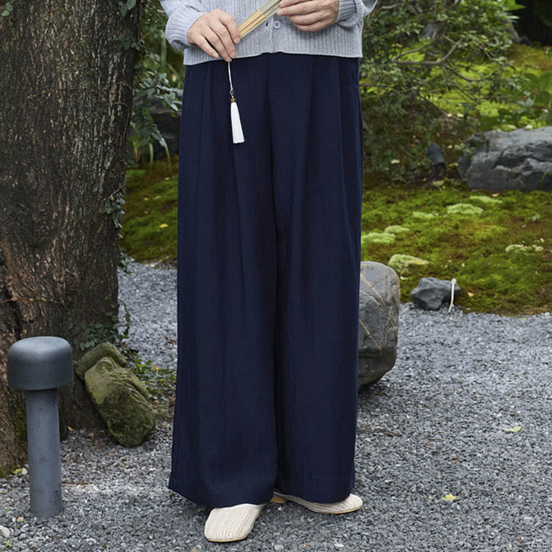 Pantalon femme uni longueur cheville avec poches Buddha Stones pour personnes âgées - image 29