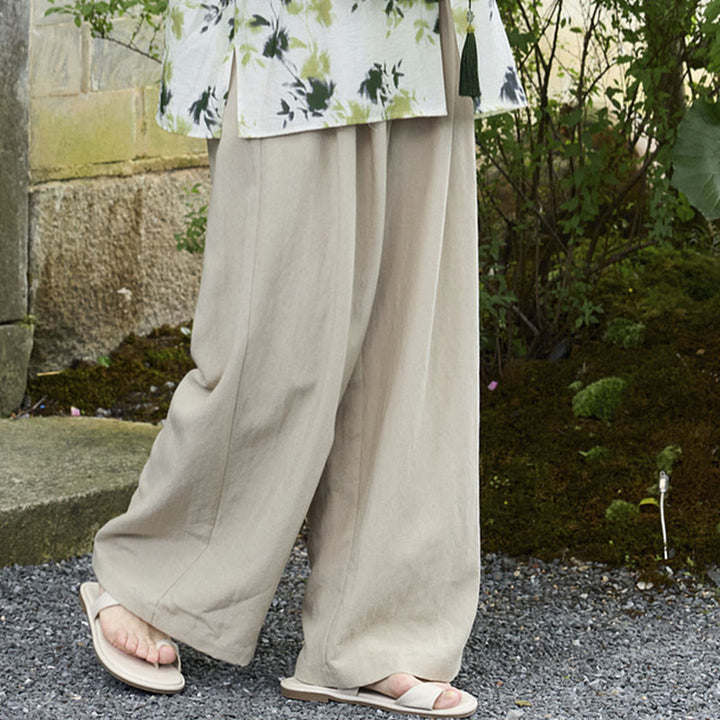 Pantalon femme uni longueur cheville avec poches Buddha Stones pour personnes âgées - image 10