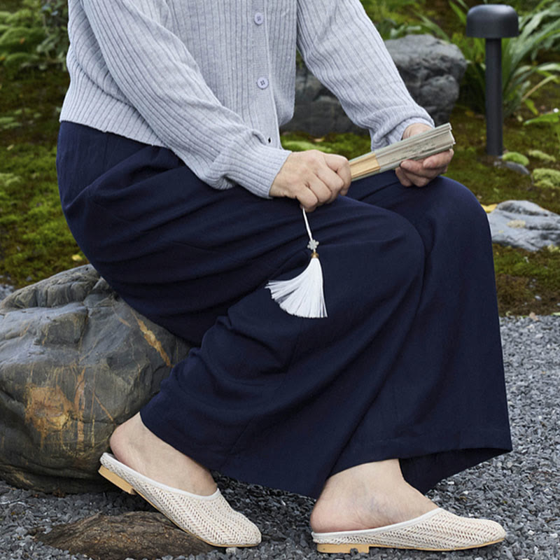 Pantalon femme uni longueur cheville avec poches Buddha Stones pour personnes âgées - image 28