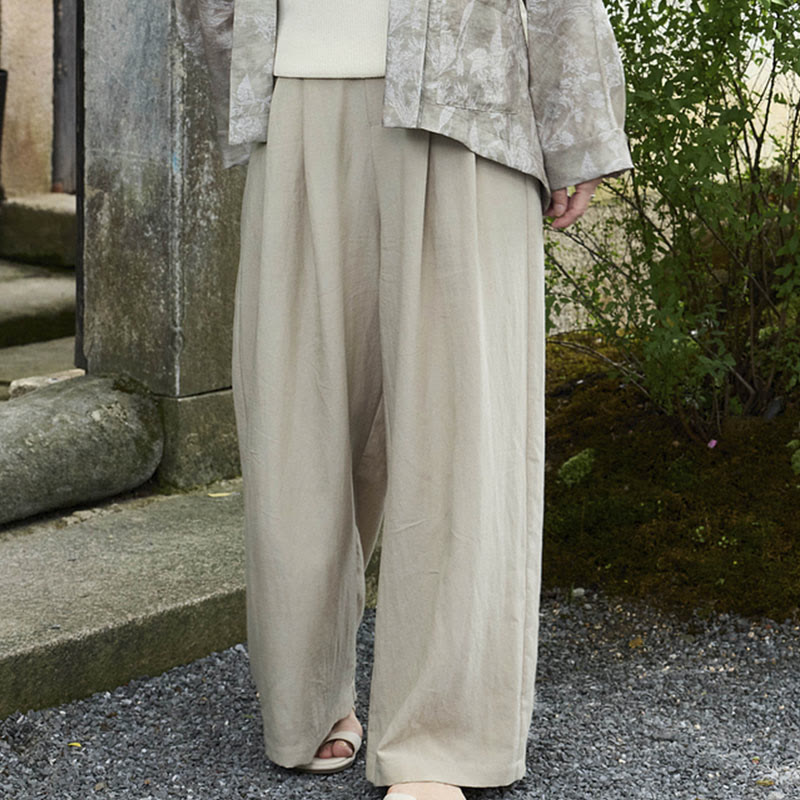 Pantalon femme uni longueur cheville avec poches Buddha Stones pour personnes âgées - image 6