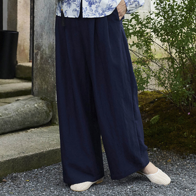 Pantalon femme uni longueur cheville avec poches Buddha Stones pour personnes âgées - image 18