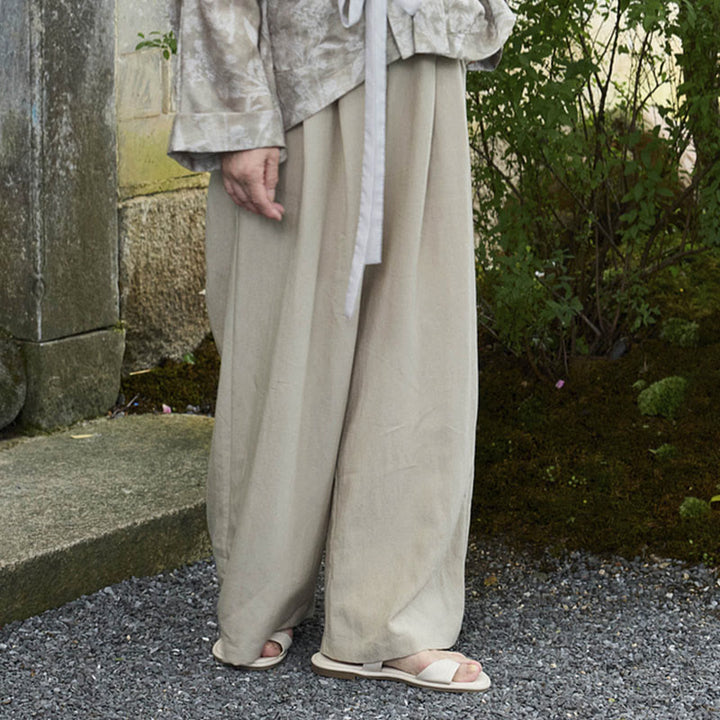 Pantalon femme uni longueur cheville avec poches Buddha Stones pour personnes âgées - image 1