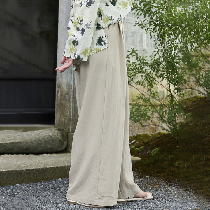 Pantalon femme uni longueur cheville avec poches Buddha Stones pour personnes âgées - image 3