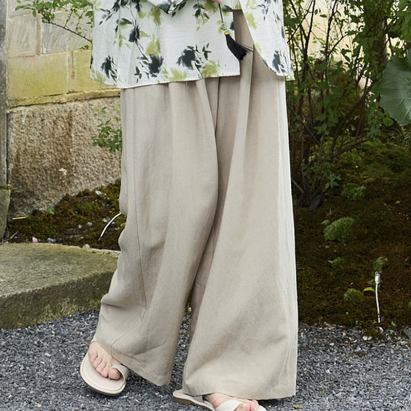 Pantalon femme uni longueur cheville avec poches Buddha Stones pour personnes âgées - image 9