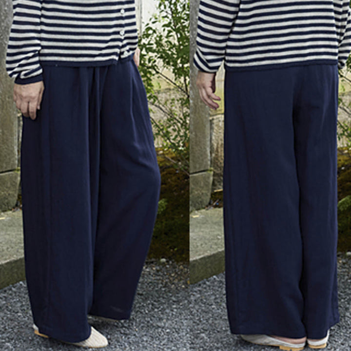 Pantalon femme uni longueur cheville avec poches Buddha Stones pour personnes âgées - image 32