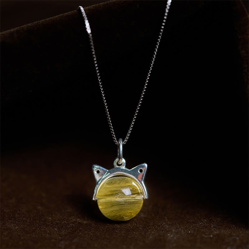Collier avec Buddha Stones , symbole de la prospérité, en lépidolite dorée naturelle. - Chaîne 10 mm + 0,8 mm - image 0