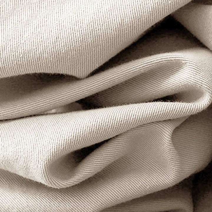 Robe mi-longue en coton à manches longues et revers boutonnés de couleur unie avec Buddha Stones - image 7