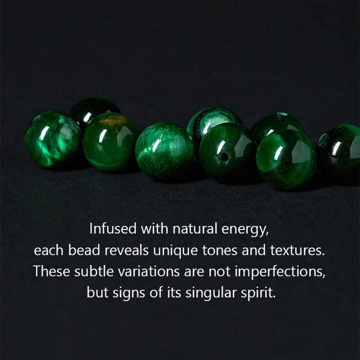 Buddha Stones Jaspe Gris Naturel Jaspe Kambamba Oeil de Tigre Om Mani Padme Hum Bracelet de Protection - image 6
