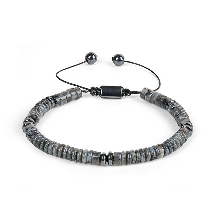 Bracelet en corde de force Buddha Stones, petit, obsidienne noire, aventurine verte, jaspe gris, œil de tigre - image 11