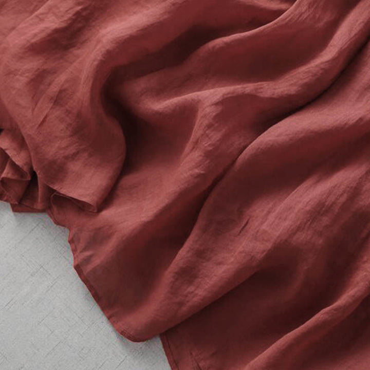 Robe mi-longue à manches bouffantes et cordon de serrage avec broderies de Buddha Stones et poches - image 5