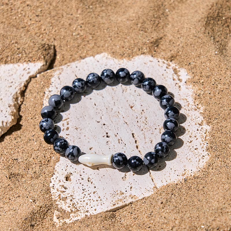 Bracelet de sagesse en pierre d'agate naturelle de Buddha Stones - image 1