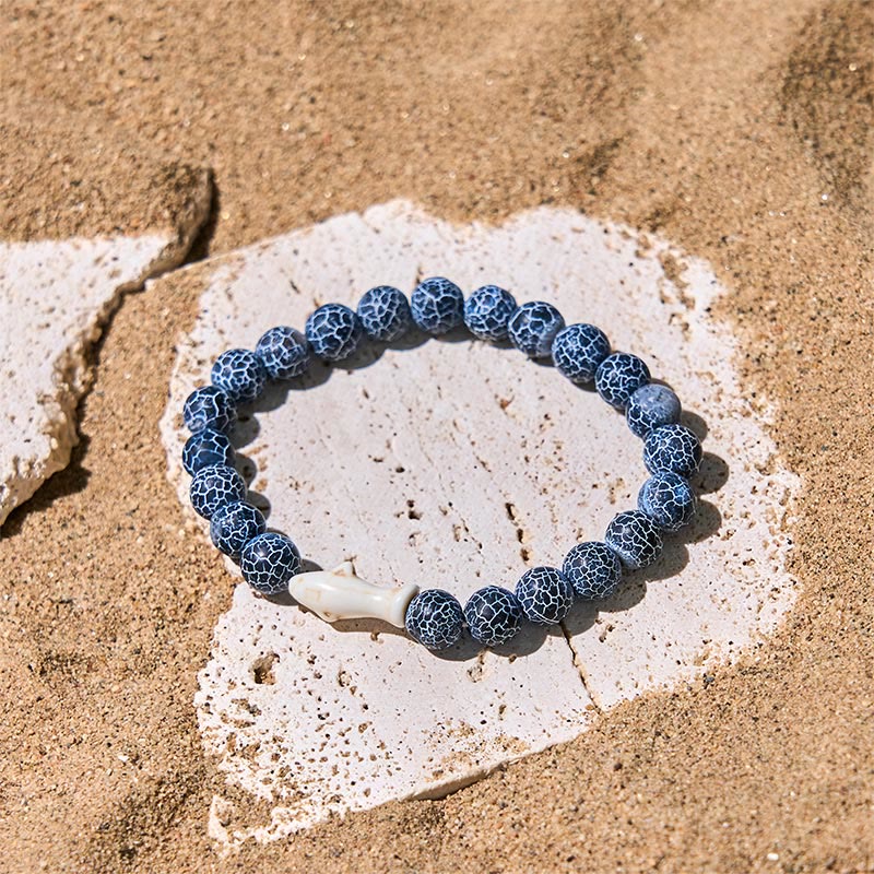 Bracelet de sagesse en pierre d'agate naturelle de Buddha Stones - image 8