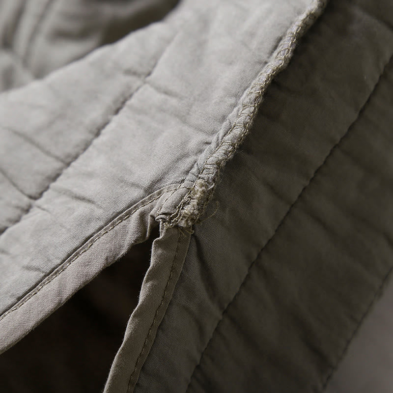 Veste à capuche matelassée en coton à manches longues pour femme avec poche et motif Buddha Stones - image 11