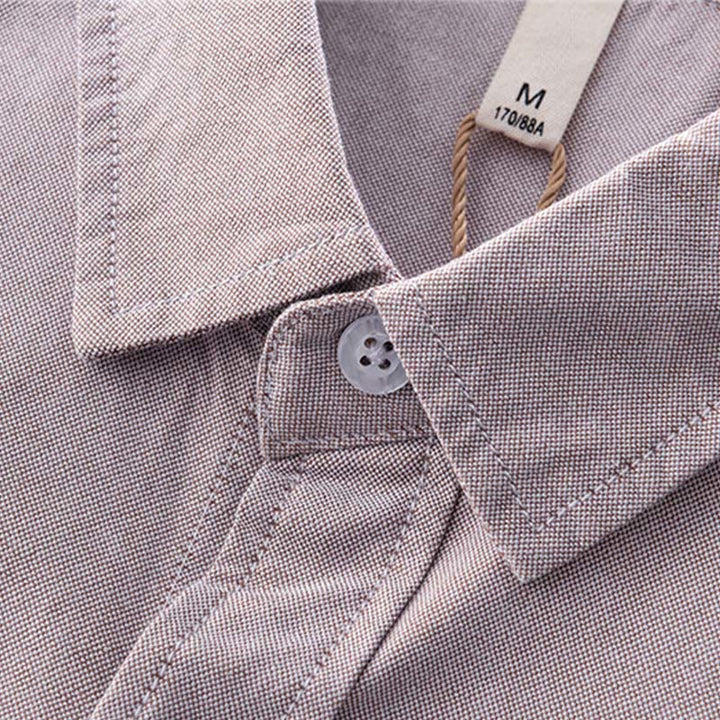 Chemise en coton à manches longues et boutons pour homme, couleur unie, motif Buddha Stones - image 15