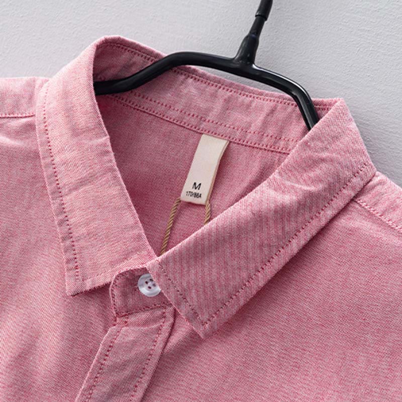 Chemise en coton à manches longues et boutons pour homme, couleur unie, motif Buddha Stones - image 21