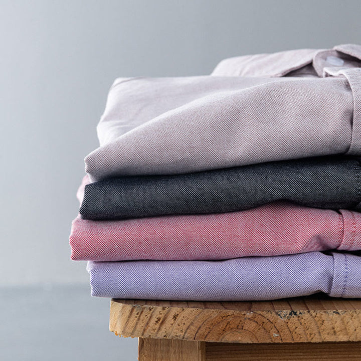 Chemise en coton à manches longues et boutons pour homme, couleur unie, motif Buddha Stones - image 26