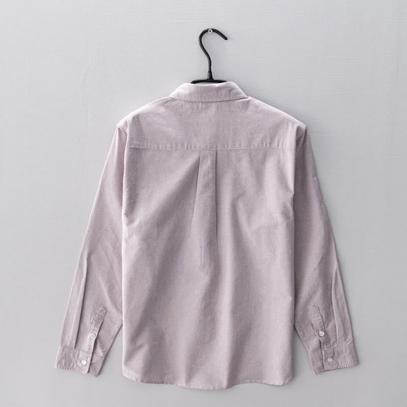 Chemise en coton à manches longues et boutons pour homme, couleur unie, motif Buddha Stones - image 13