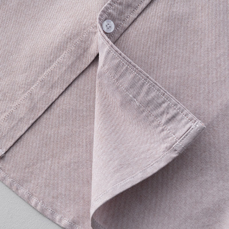 Chemise en coton à manches longues et boutons pour homme, couleur unie, motif Buddha Stones - image 18