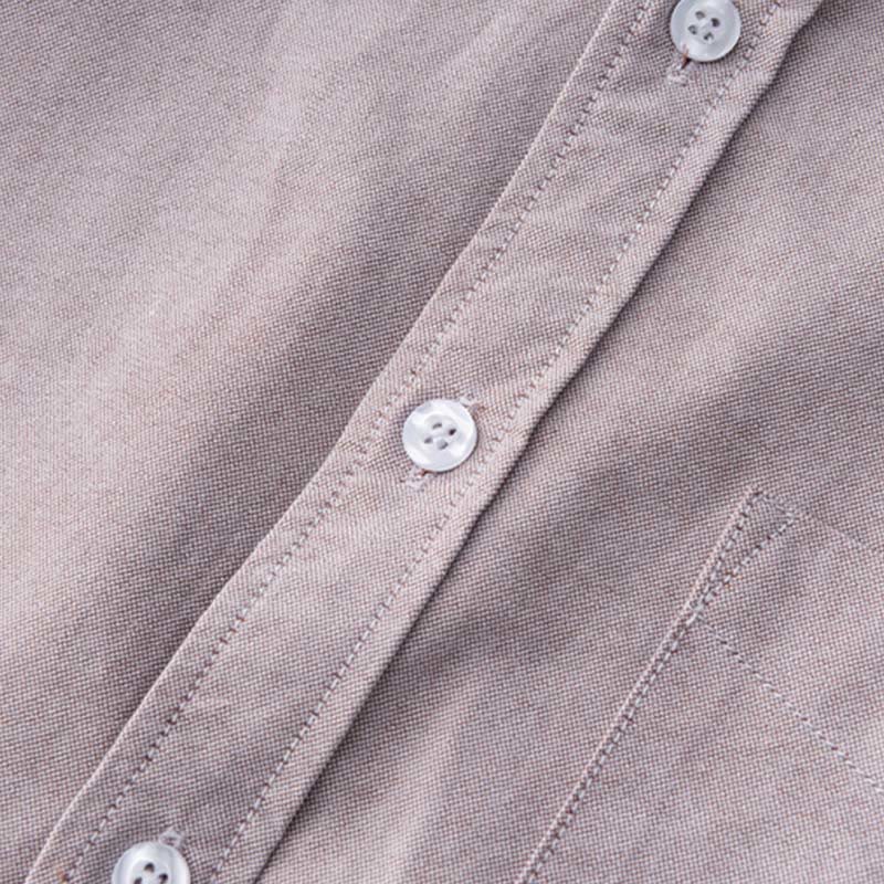 Chemise en coton à manches longues et boutons pour homme, couleur unie, motif Buddha Stones - image 16