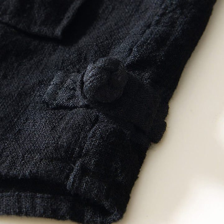 Chemise homme en coton ramie à manches longues et boutons avec poches Motif Buddha Stones Fall - image 8