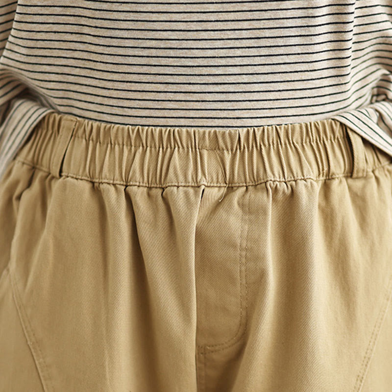 Pantalon sarouel décontracté en polyester avec poches et taille élastique Buddha Stones pour femme - image 8