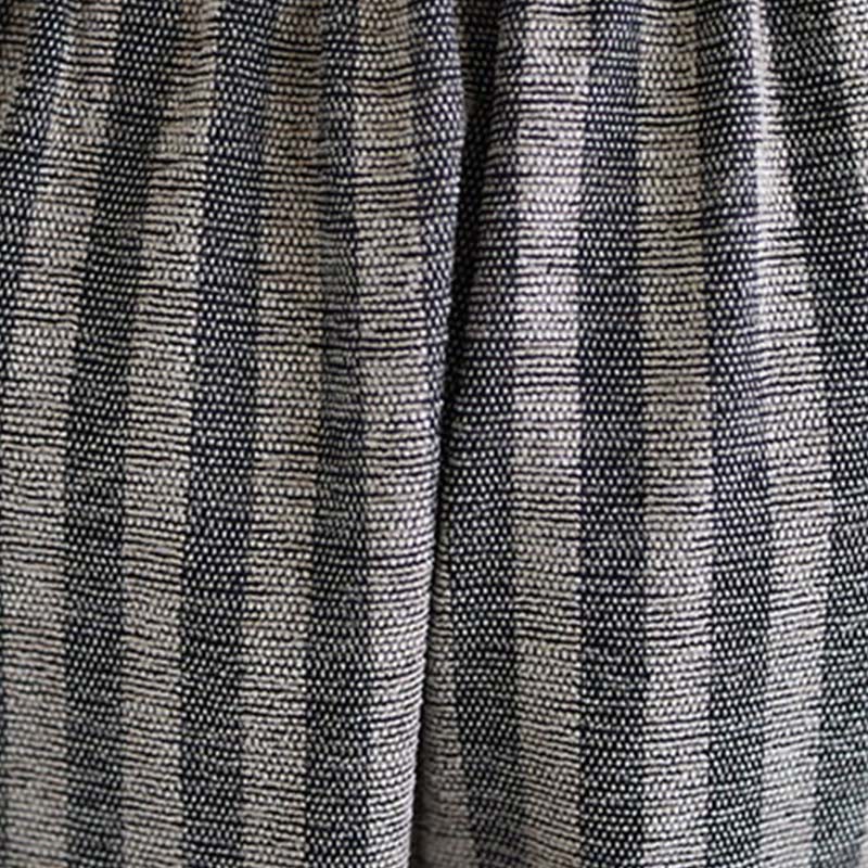 Pantalon large décontracté en polyester à rayures en velours côtelé pour femme, longueur 7-8, avec poches, Buddha Stones - image 7
