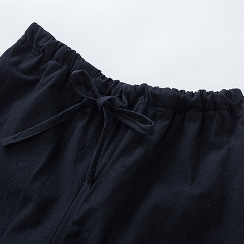 Ensemble 2 pièces pour homme, chemise à manches longues et pantalon en coton avec poches, motif Buddha Stones - image 2