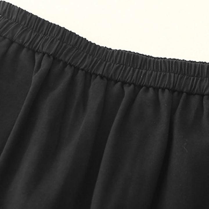 Pantalon décontracté en coton et polyester avec poches pour femme, boutons-pression et Buddha Stones - image 10
