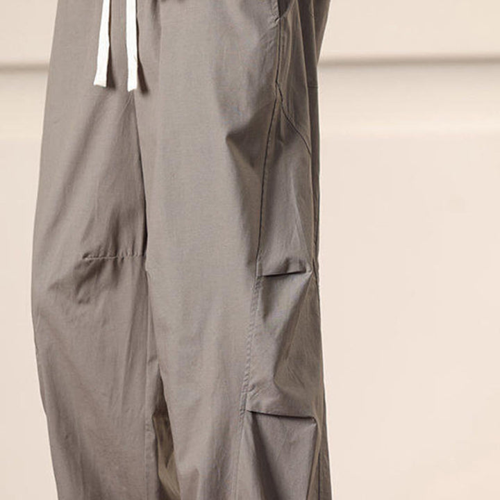 Pantalon sarouel pour homme avec cordon de serrage et poches, couleur unie, motif Buddha Stones Commute Spring - image 36