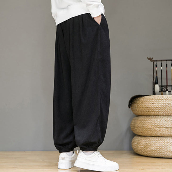 Pantalon longueur cheville doublé polaire thermique avec poches Buddha Stones Commute Plain pour homme - image 10
