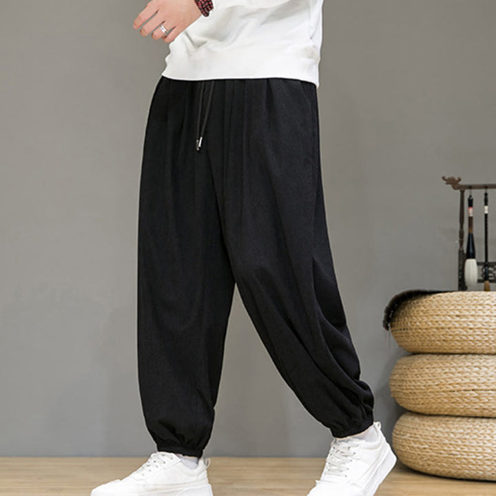 Pantalon longueur cheville doublé polaire thermique avec poches Buddha Stones Commute Plain pour homme - image 13