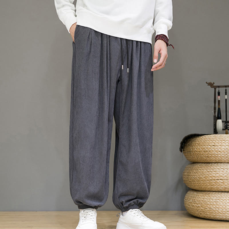 Pantalon longueur cheville doublé polaire thermique avec poches Buddha Stones Commute Plain pour homme - image 2