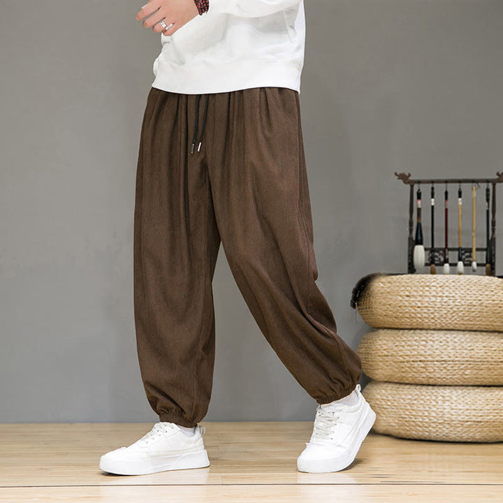 Pantalon longueur cheville doublé polaire thermique avec poches Buddha Stones Commute Plain pour homme - image 17