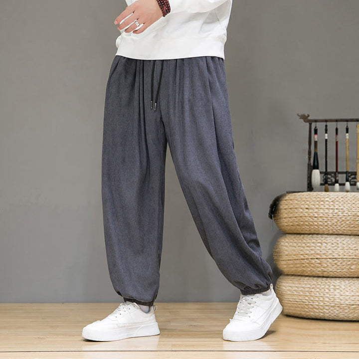 Pantalon longueur cheville doublé polaire thermique avec poches Buddha Stones Commute Plain pour homme - image 3