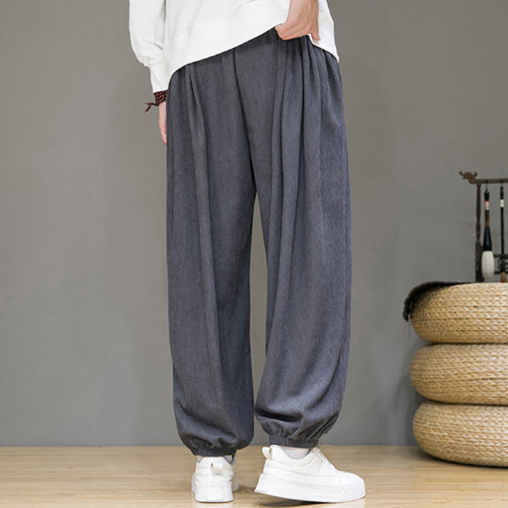 Pantalon longueur cheville doublé polaire thermique avec poches Buddha Stones Commute Plain pour homme - image 5