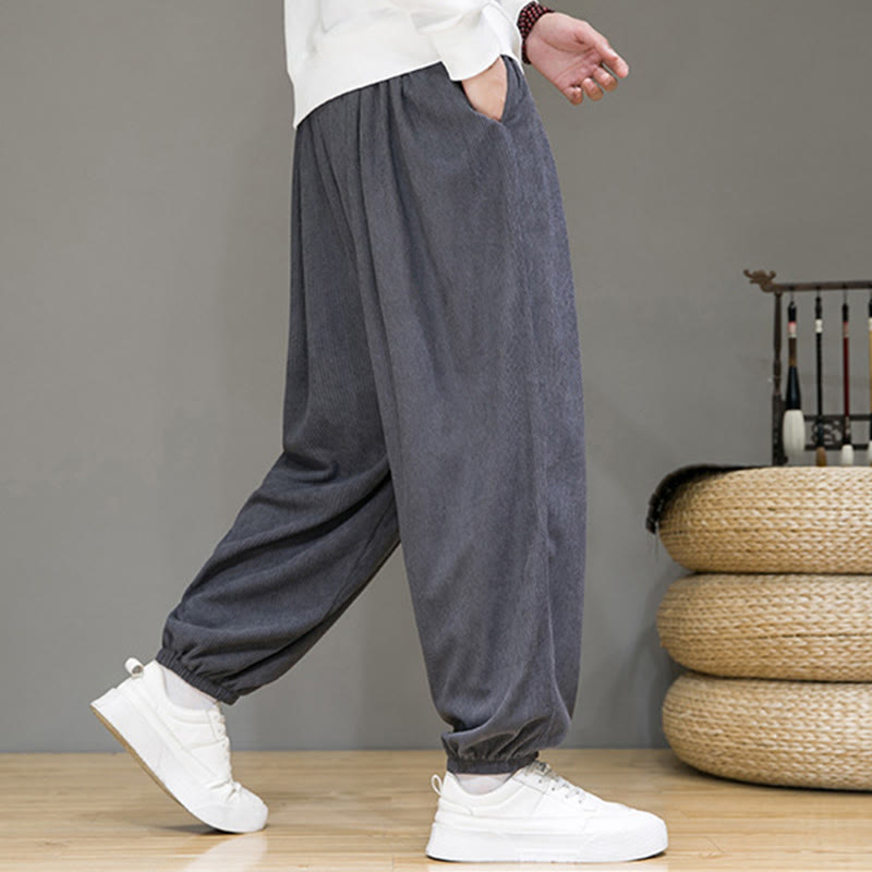 Pantalon longueur cheville doublé polaire thermique avec poches Buddha Stones Commute Plain pour homme - image 6