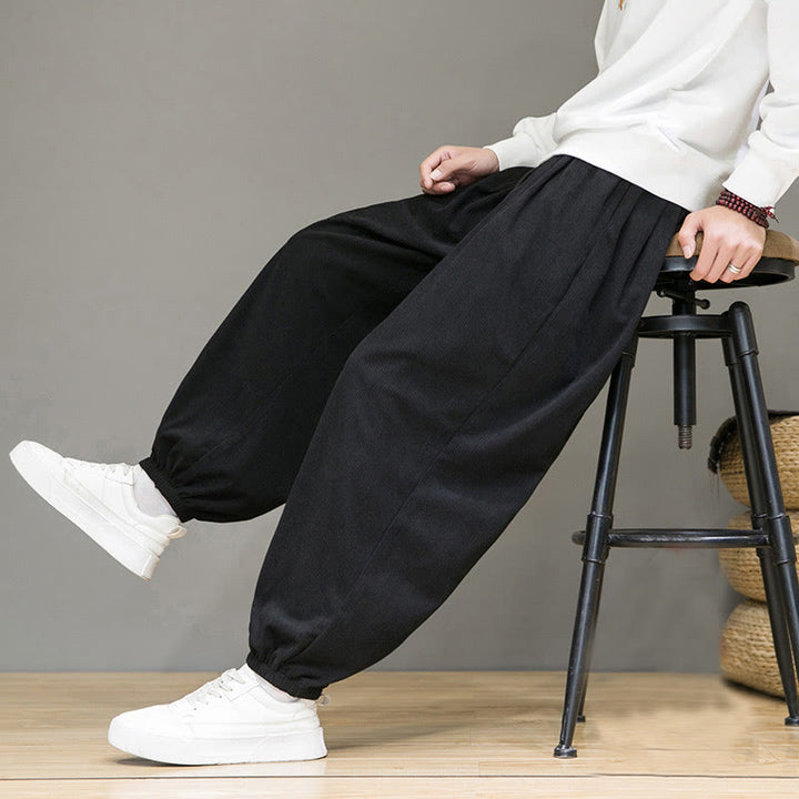 Pantalon longueur cheville doublé polaire thermique avec poches Buddha Stones Commute Plain pour homme - image 15