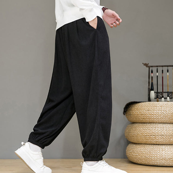 Pantalon longueur cheville doublé polaire thermique avec poches Buddha Stones Commute Plain pour homme - image 12