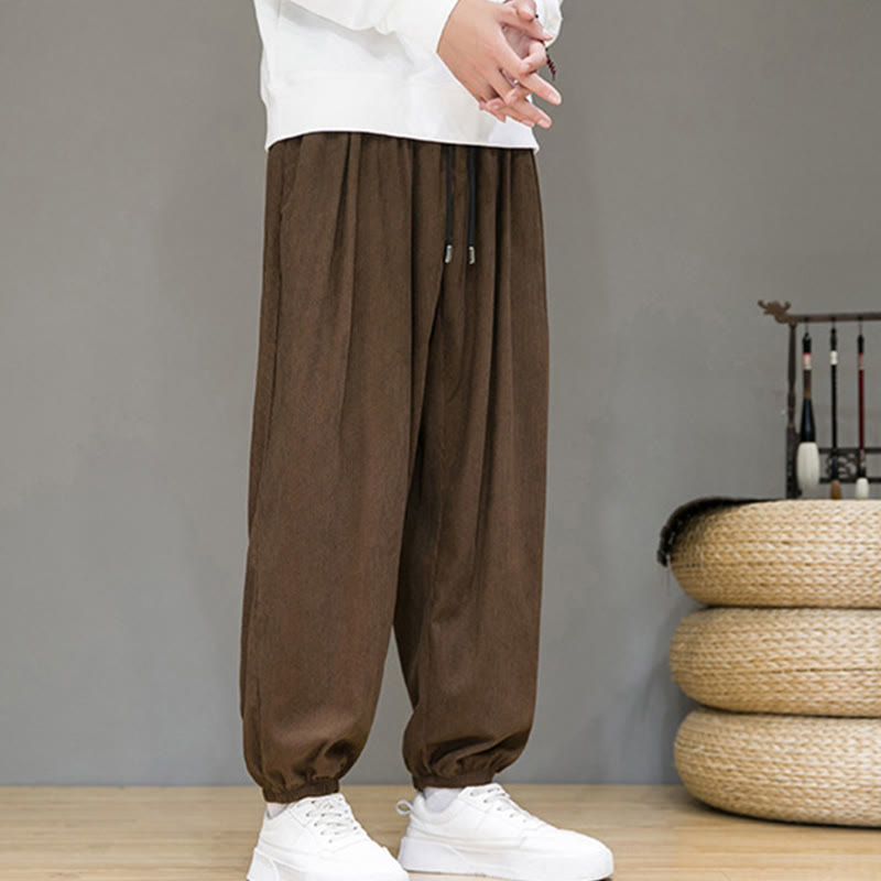 Pantalon longueur cheville doublé polaire thermique avec poches Buddha Stones Commute Plain pour homme - image 20