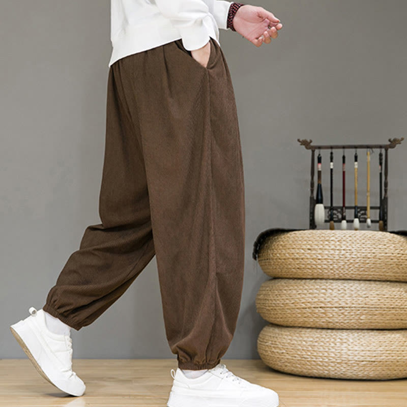 Pantalon longueur cheville doublé polaire thermique avec poches Buddha Stones Commute Plain pour homme - image 19