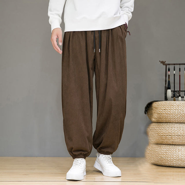 Pantalon longueur cheville doublé polaire thermique avec poches Buddha Stones Commute Plain pour homme - SaddleBrown - US/UK/AU46，EU56 (5XL) - image 16