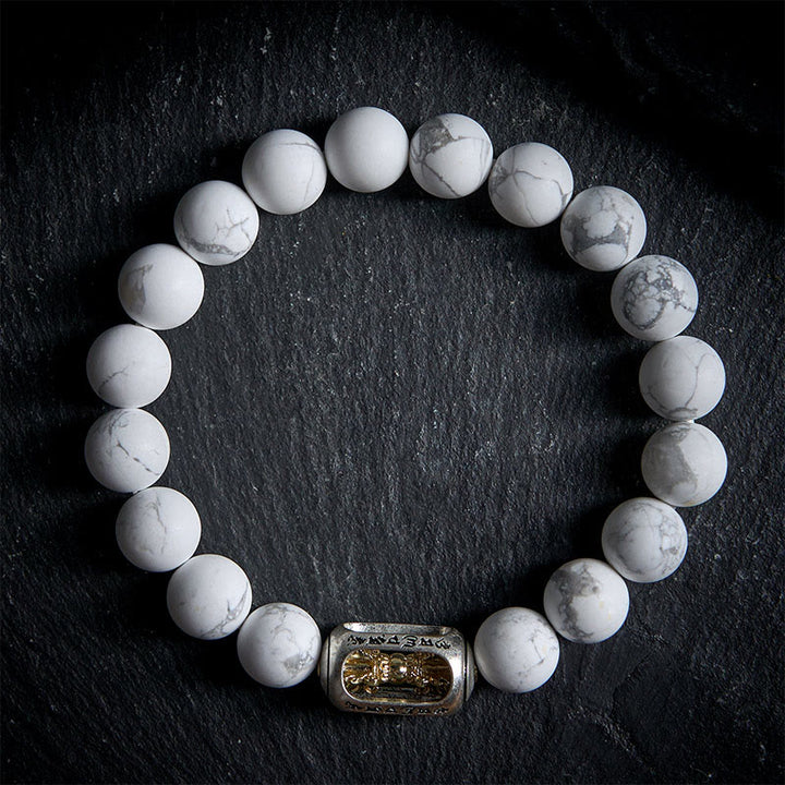 Bracelet de bénédiction Om Mani Padme Hum en Buddha Stones - 20 cm - image 0