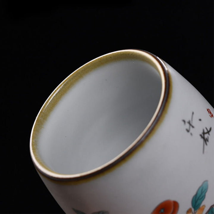 Tasse à thé Kung Fu en forme de branches de chat couché mignon avec Buddha Stones et boîte cadeau - image 10