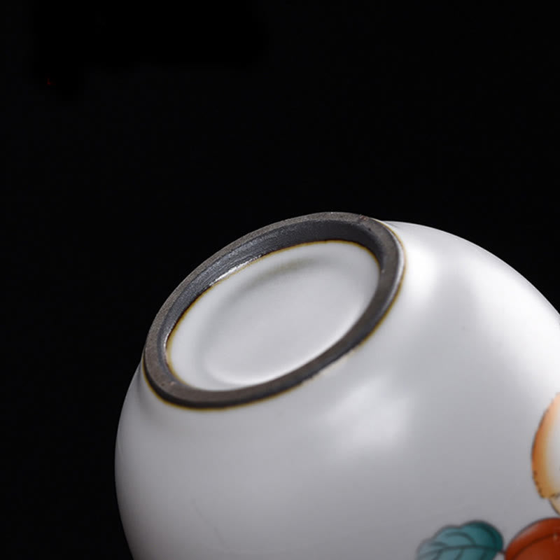 Tasse à thé Kung Fu en forme de branches de chat couché mignon avec Buddha Stones et boîte cadeau - image 11
