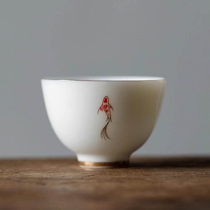 Tasse à thé en forme de poisson koï Buddha Stones - Poisson Koï 5,4 cm x 3,9 cm x 40 ml - image 11