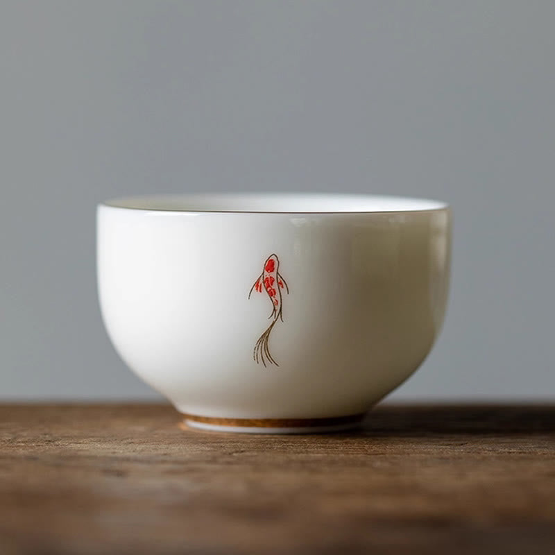Tasse à thé en forme de poisson koï Buddha Stones - Poisson Koï 6,1 cm x 3,9 cm x 60 ml - image 12
