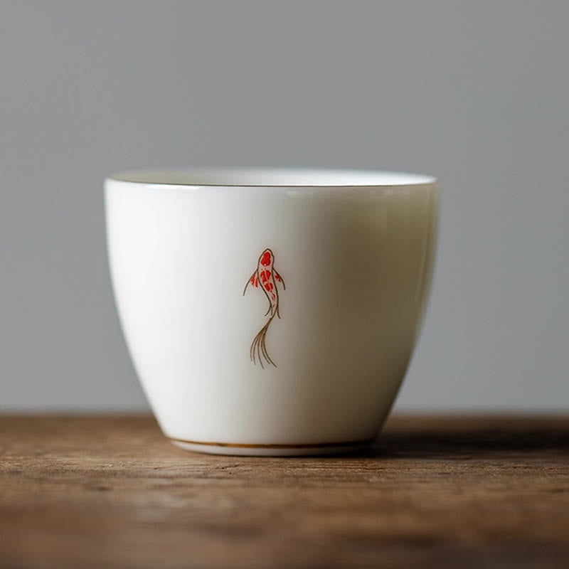 Tasse à thé en forme de poisson koï Buddha Stones - Poisson Koï 5,6 cm x 4,7 cm x 50 ml - image 13
