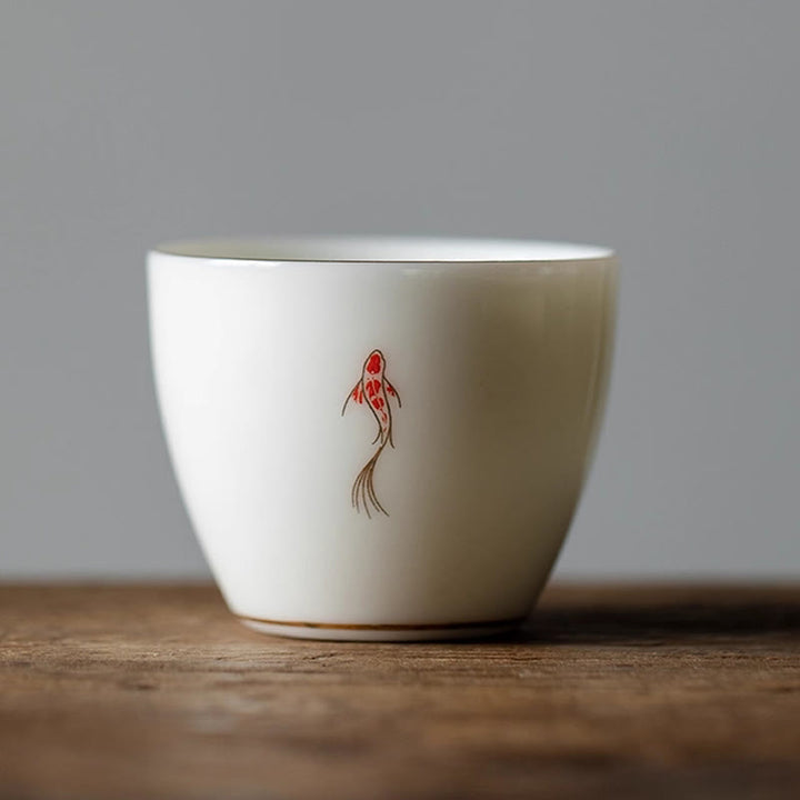 Tasse à thé en forme de poisson koï Buddha Stones - Poisson Koï 5,6 cm x 4,7 cm x 50 ml - image 13